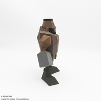 FINAL FANTASY VII  Polygon Soft Vinyl Figure  - BARRET WALLACE 3