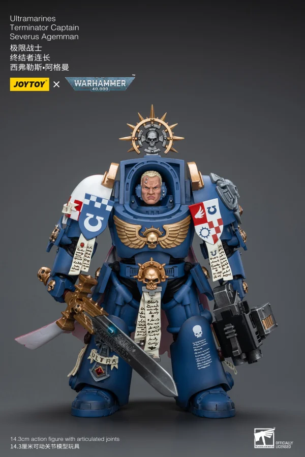 JOYTOY Ultramarines Terminator Captain Severus Agemman - Warhammer 40K