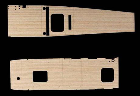 [G-up No20] 1/700 AKAGI Wood Deck seal & Etching parts