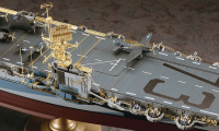 [QG46] 1:350 WOODEN DECK FOR 1/350 ESCORT CARRIER USS GAMBIER BAY 3