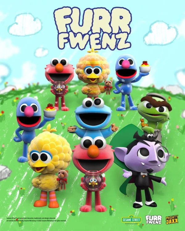 Mighty Jaxx Furr Fwenz: Sesame Street (12pc per box) - Sesame Street