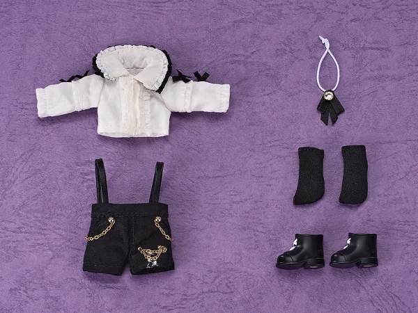 GOOD SMILE COMPANY Nendoroid Doll Outfit Set: Suspender Shorts Set (White & Black) - Figure Accessories
