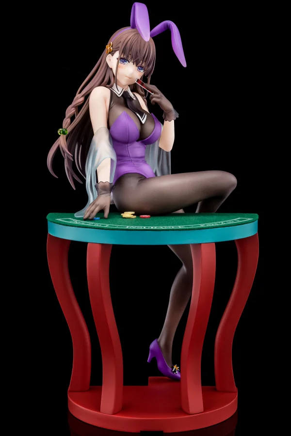 Hakoiri-musume Elfine Phillet wearing flower’s purple bunny costume with Nip Slip Gimmick System - The Demon Sword Master of Excalibur Academy
