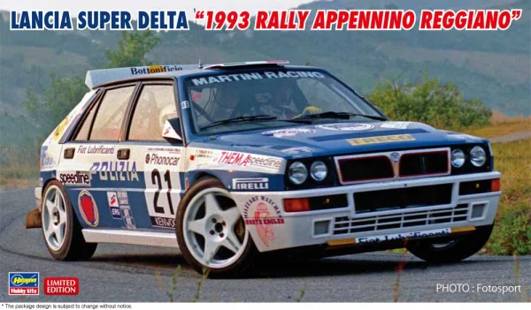 Hasegawa 1/24 LANCIA SUPER DELTA "1993 RALLY APPENNINO REGGIANO" - Scale Kits
