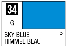 Mr. Color 34 - Sky Blue (Gloss/Primary)