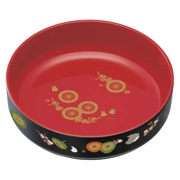 Skater Totoro Traditional Japanese Lacquer Ware Snack Bowl - Studio Ghibli