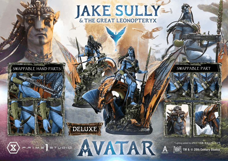Real Elite Masterline Avatar (Film) Jake Sully & The Great Leonopteryx Avatar Legacy Collection Deluxe Version
