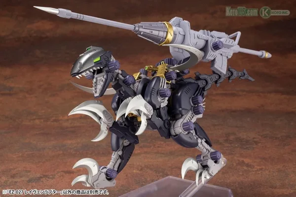 KOTOBUKIYA ZOIDS EZ-027 RAVEN RAPTOR MODEL KIT + PILE BUNKER UNIT - ZOIDS
