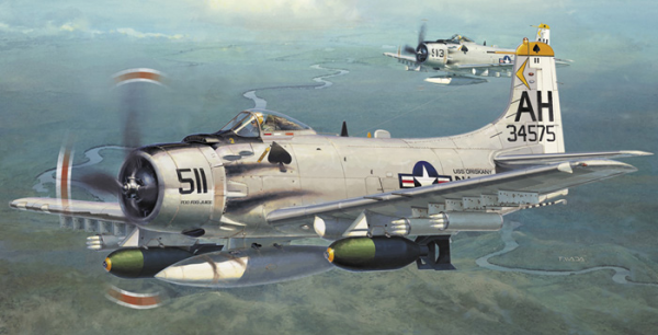 1/72 A-1H SKYRADER w / ROCKET POD