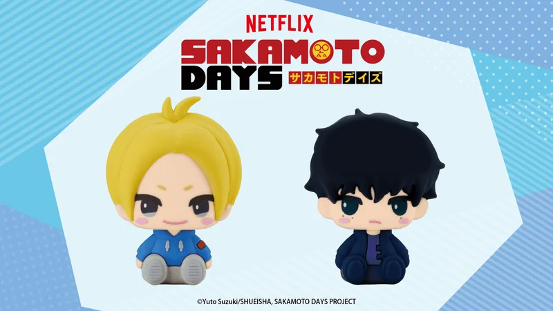 KOTOBUKIYA POTE RABA RUBBER MASCOT ASAKURA SHIN AND SEBA NATSUKI - SAKAMOTO DAYS