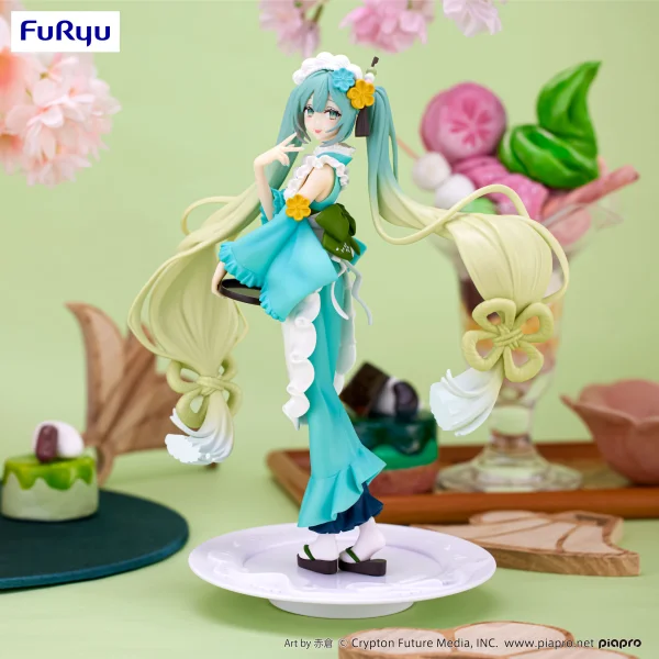 FuRyu Hatsune Miku　Exceed Creative Figure -Matcha Green Tea Parfait Mint ver.- - Hatsune Miku