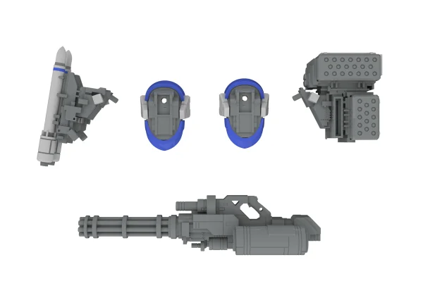 X-4+(PD-802) WEAPON SET3[Shoulder Parts For Mounting Weapons&DRu35 MLC&M7A Gatling Gun]