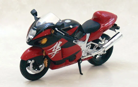 Aoshima 1/12 TOYABI DIECAST MOTORCYCLE: 1/12 SUZUKI GSX1300R HAYABUSA(RED) - Scale Kits