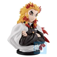 BANDAI Kyojuro Rengoku (Set Your Heart Ablaze) Demon Slayer, Bandai Spirits Ichibansho Art Scale Figure - Demon Slayer: Kimetsu no Yaiba - photo 1