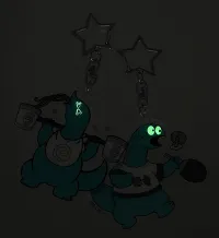 GoodSmile Moment Gal & Dino Glow-in-the-Dark Acrylic Keychain Badminton - Gal & Dino - photo 6