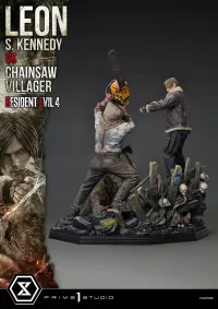 Prime 1 Studio Ultimate Premium Masterline Resident Evil 4 Leon S. Kennedy versus Chainsaw Villager Bonus Version - Video Games - photo 13