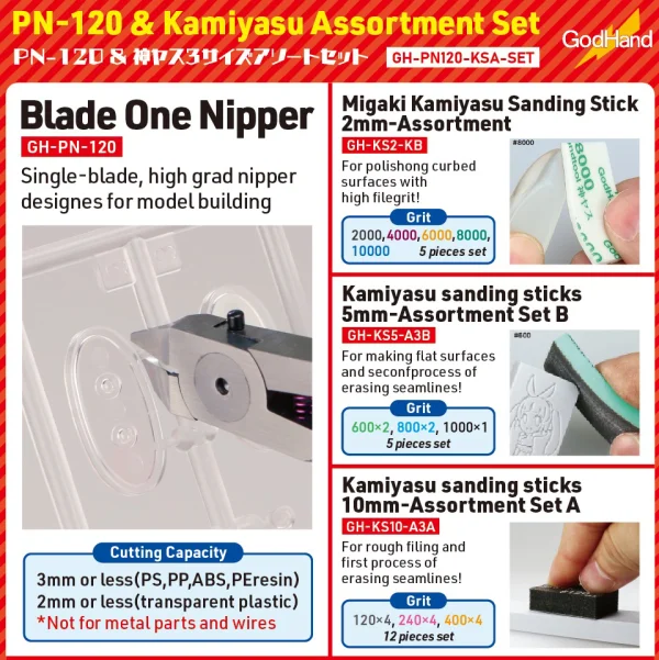 GodHand GodHand - PN-120 ＆ Kamiyasu Assortment set [LIMITED/SPECIAL PRICING] - Tools
