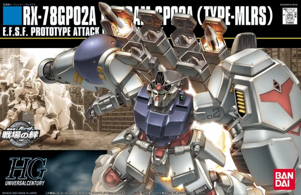 BANDAI HOBBY HGUC 1/144 #75 GP02A MLRS Custom - Mobile Suit Gundam: OVAs and Side Stories