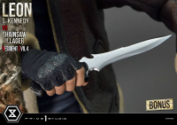 Ultimate Premium Masterline Resident Evil 4 Leon S. Kennedy versus Chainsaw Villager Bonus Version 9