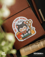 Moffy's - Mewky Sticker (Black Cat - Sitting) 2