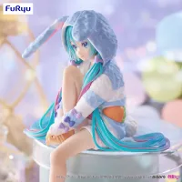 FuRyu Hatsune Miku Noodle Stopper Figure -Rabbit Ear Hood Pajama Blue Color ver.- - Hatsune Miku - photo 5