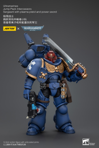 Ultramarines Jump Pack Intercessors Sergeant With Plasma Pistol And Power Sword 8