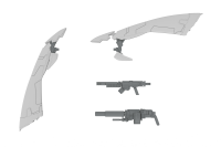 EXTENSION SET A　For 5inM 1/48 PLD［ANGEL WING ＆M51GRENADE LAUNCHER＆DSG12SMG］ 1