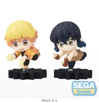 SEGA mOH!ment Anime "Demon Slayer: Kimetsu no Yaiba" Mini Figure Vol.2 (EX) [Pack of: 1 Zenitsu 1 Inosuke] - Demon Slayer: Kimetsu no Yaiba - photo 2