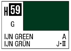 GSI Creos AQUEOUS HOBBY COLOR - H59 SEMI-GLOSS IJN GREEN (IJN AIRCRAFT)