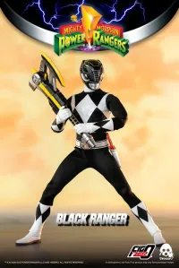threezero Mighty Morphin Power Rangers - FigZero 1/6 Black Ranger - Power Rangers - photo 1
