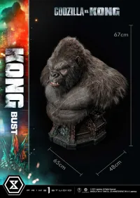 Prime 1 Studio Life Size Bust Godzilla vs Kong (Film) Kong - Godzilla - photo 21