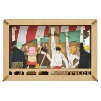 ENSKY [PT-WL11X] ONE PIECE PAPER THEATER ( paper theater ) -Wood Style- / Mark of a Friend - ONE PIECE - photo 1