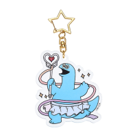 Gal & Dino Glow-in-the-Dark Acrylic Keychain Rhythmic Gymnastics 5
