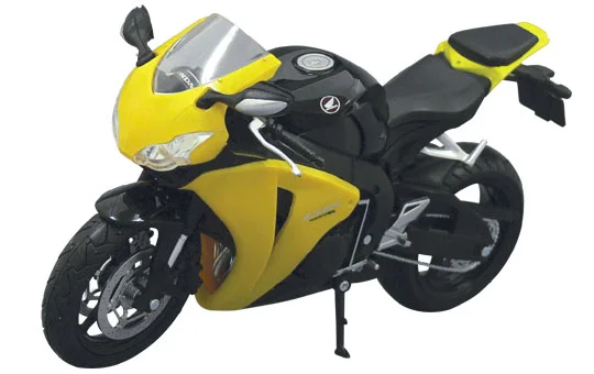 Aoshima 1/12 TOYABI DIECAST MOTORCYCLE: 1/12 Honda CBR 1000RR (YELLOW) - Scale Figures