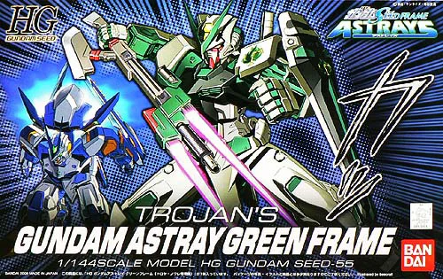 BANDAI HOBBY HG 1/144 #55 Gundam Astray Green Frame (Trojan Noiret Custom) - Mobile Suit Gundam SEED