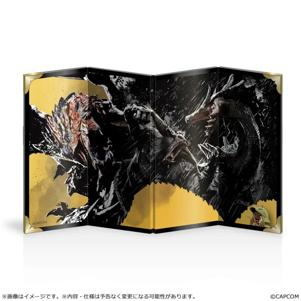 CAPCOM Monster Hunter Bridge Wall Art Mini Folding Screen - Monster Hunter