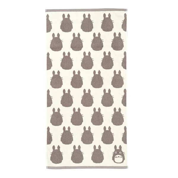 Marushin Big Grey Totoro - Studio Ghibli Silhouette Series (Bath Towel) - Studio Ghibli