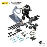 JOYTOY Raven Guard Corvus Corax, Primarch of the XIX Legion with artificer-crafted lightning talons, archaeotech pistols, and whip - Warhammer 40K - photo 12