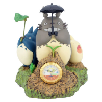 Totoro Dondoko Dance Statue Desk Clock 3