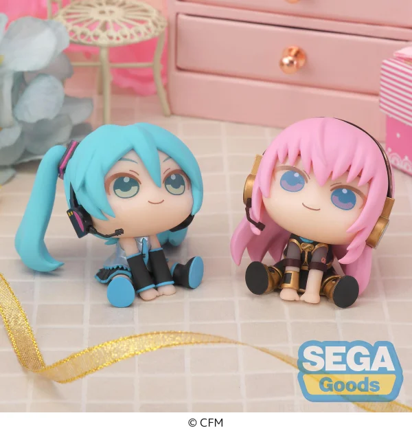 SEGA QyuruMe "Hatsune Miku" Series Mini Figure "Hatsune Miku & Megurine Luka" (EX) - Hatsune Miku