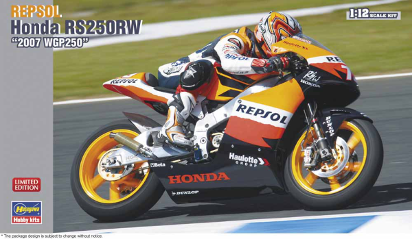 1/12 REPSOL Honda RS250RW 2007 WGP250