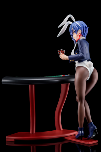 Sakuya Sieglinde wearing lapis lazuli blue bunny costume with Nip Slip Gimmick System 2
