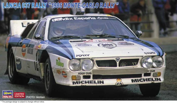 1/24  LANCIA 037 RALLY "1986 MONTE-CARLO RALLY"