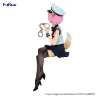FuRyu Re:ZERO -Starting Life in Another World-　Noodle Stopper Figure -Ram Police Officer Cap with Dog Ears- - Re:ZERO -Starting Life in Another World- - photo 4