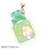My melody Bithday PUKKURI Clear key holder 2