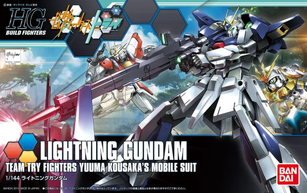 BANDAI HOBBY HGBF 1/144 Lightning Gundam - Gundam Build Fighters / Try