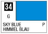 Mr Color Spray - S34 Sky Blue (Gloss/Primary) 1