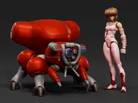 Max Factory PLAMAX minimum factory MF-94 Motoko Kusanagi with Fuchikoma - Ghost in the Shell - photo 1