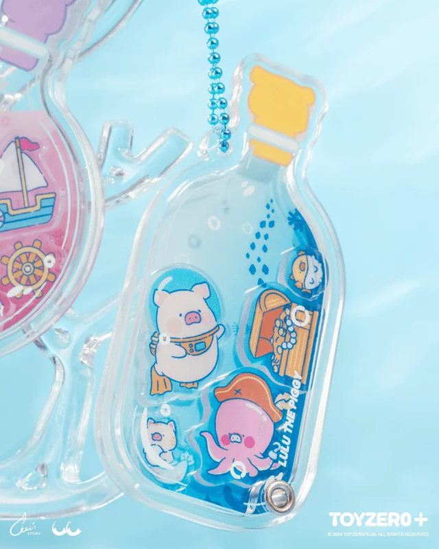 TOYZEROPLUS LuLu the Piggy Ocean - Acrylic Keychain (Diving Ver.) - LuLu The Piggy