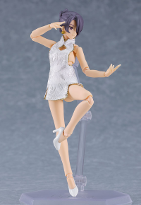 figma Styles Mini Skirt Chinese Dress (White) 7